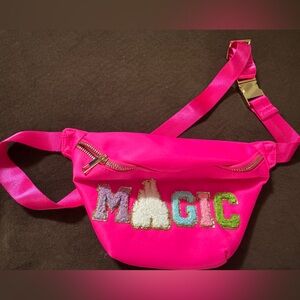 NEVER USED Fanny pack/crossbody bag with M A G I C patch embellishment